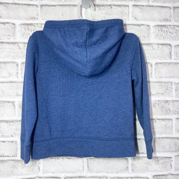 |•GAP KIDS•| Cute Navy Full Zip Hoodie Sequined 'GAP' Front - Picture 3 of 5